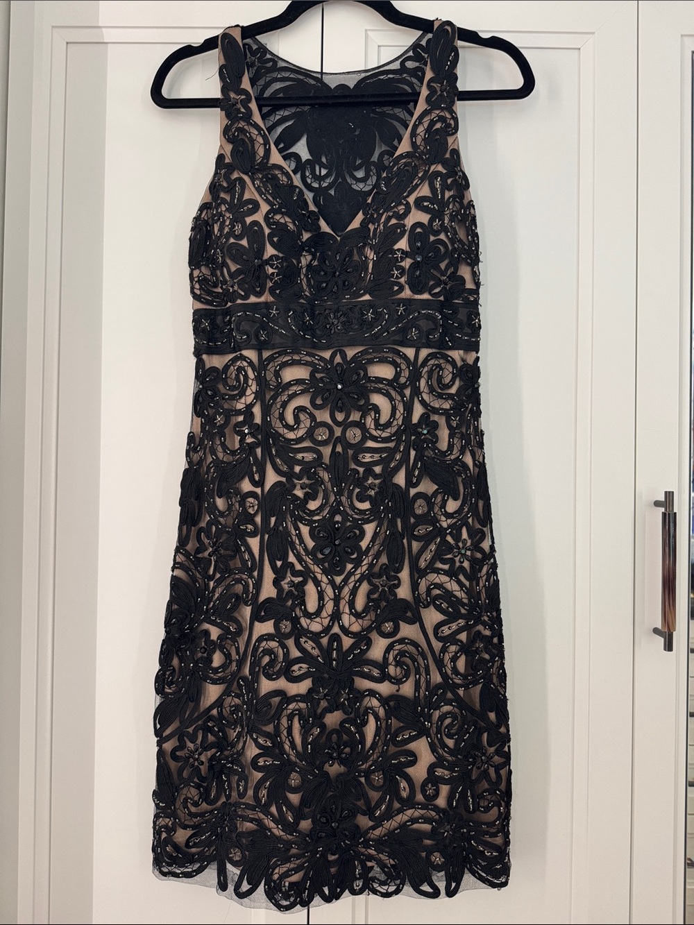 NWOT Sue Wong Lace Beaded Mini Dress 8